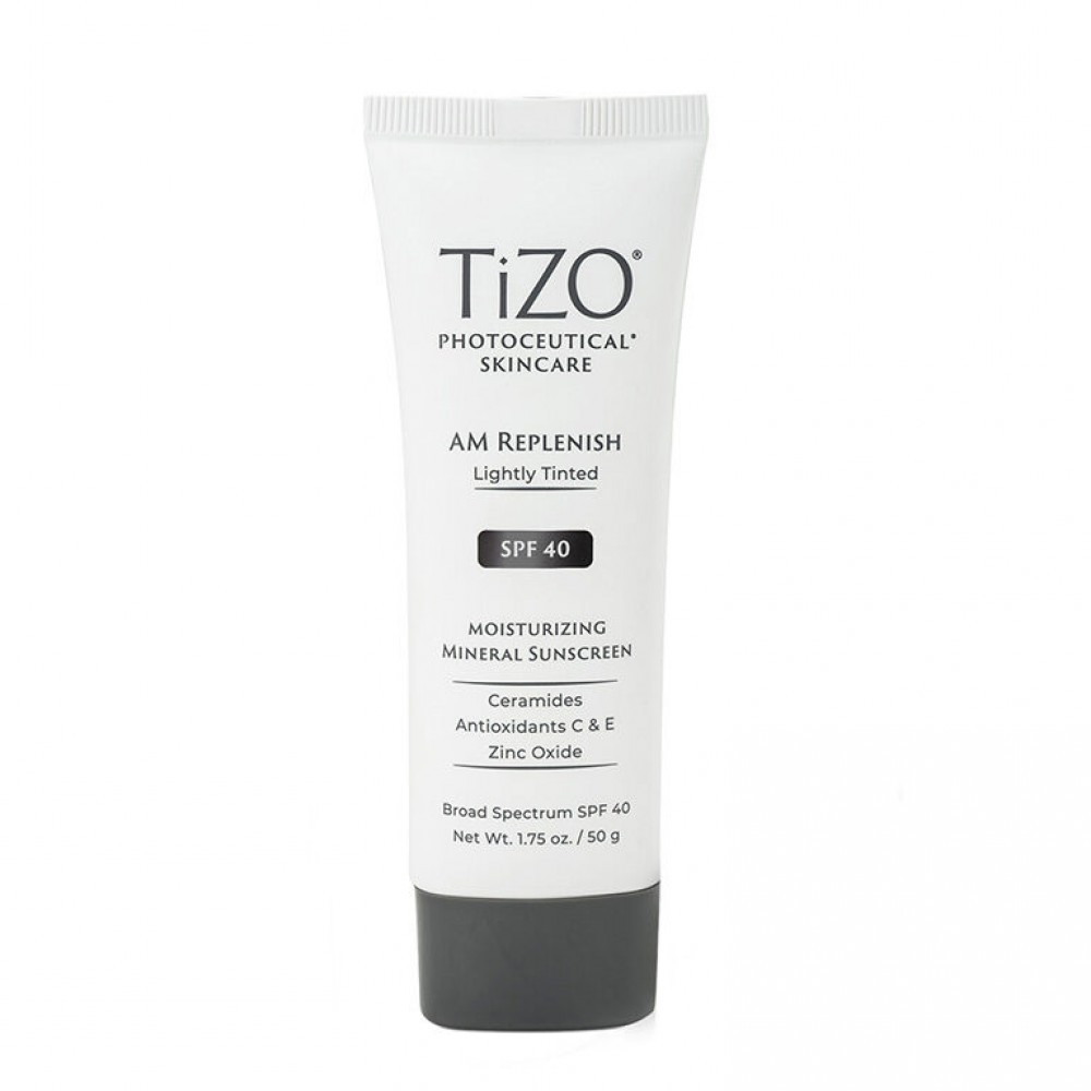 TiZO Photoceutical Skincare AM Replenish Lightly Tinted SPF 40 Дневной питательный крем с легким оттенком